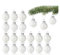 com-four® 20x Weihnachtskugeln - kleine Christbaumkugeln aus echtem Glas für Weihnachten - Baumschmuck für die Weihnachtstanne - Ø 3 cm