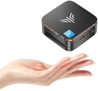 KAMRUI AK1PLUS Mini PC with Intel Alder Lake N97(up to 3.60 GHz), 16GB RAM 512GB ROM Small Desktop Computer, 4K UHD Mini Computers Support WiFi 6 BT5.2 Dual HDMI LAN on Business Home Office Family-NAS