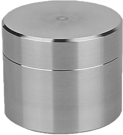 KSIEE Runde Pillendose aus Metall, Edelstahl, Wasserdicht, Tragbar, 1 Kompartiment, Pillenbox, Pillenbehälter