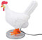 Ejoyous Huhn Lampe Lustig - Hühnerei Tischlampe aus Harz LED Henne Nachtlicht für Wohnzimmer Schlafzimmer Dekoration