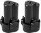 LabTEC 2 confezioni 10.8V 3500mAh batteria agli ioni di litio per Makita BL1013, batteria di ricambio per BL1014 194550-6 194551-4 195332-9 DF030D DF330D TD090D batteria