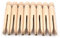 Lisher - Pinzas para ropa de madera, alicates antiguos de colegio, 50 pinzas para la ropa redondas, resistentes a las temperias Peg Muñecas tradicionales