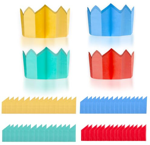 ZALAON Knallbonbons für Weihnachten, 100 Stück, selbstgemachte Knallbonbons, Hüte, Papierkronen, Strumpffüller, Partygeschenke für Weihnachten, Geburtstage, Hochzeiten