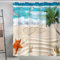 FAIRYGATE Duschvorhang Kurz Badewanne Elegant Vorhang Dusche Duschvorhang Duschvorhänge Anti Schimmel Wasserdicht Polyester Stoff Waschbar Bath Curtain mit Haken für Badezimmer 180x180cm B8821