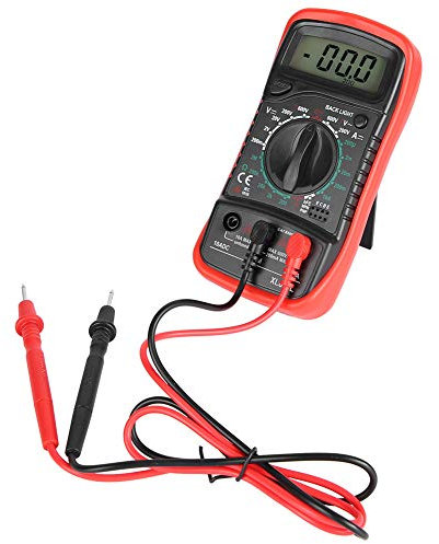 Multimeter XL830L Handheld LCD Digital Voltmeter Amperemeter Ohmmeter Strom Spannungsprüfer, Stoßfest, Sturzsicher für Labore, Fabriken und Radio-Enthusiasten, mit LCD-Display