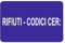 GLOBAL CARTELLO SEGNALETICO - rifiuti - codici cer - Adesivo Extra Resistente, Pannello in Forex, Pannello In Alluminio (Plastica, 20x31 cm)