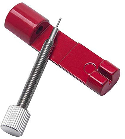 Qussedser Metall Uhrenarmband Entferner Uhrenarmband Entferner Uhrenversteller Uhrenreparatur Werkzeug Rot, rot