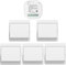 Cerhot 230V Tuya WiFi Smart Switch, Funk Lichtschalter Set, Funkschalter Batterielose, Funk Schalter, Fernbedienungsschalter, Funk-Lichtschalter für Heimbeleuchtungskörper (EU 1Gang 5V1 WiFi+RF433)