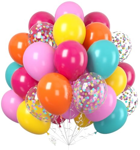 60PC Rainbow Balloons, Colorful Balloon for Birthday Party Decorations