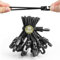 Moinkerin 20 Stück 10cm Schwarze Spanngummis mit Haken - wasserdichtem und UV - beständigem，Expander mit Haken & Planenspannern, geeignet zum Fixieren von Planen, Campingzelten