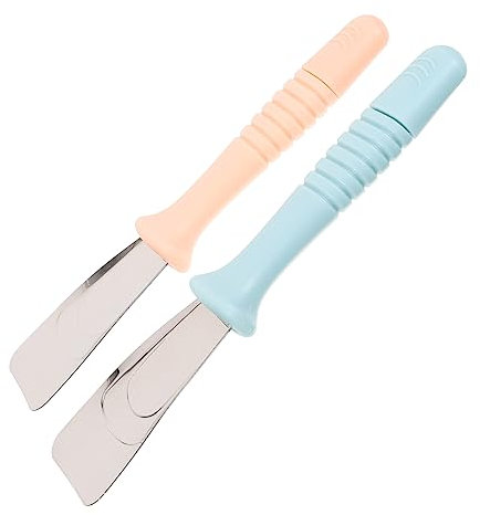 ULTECHNOVO 2 Raspadores De Hielo De Acero Inoxidable Quitahielos Para Congelador y Refrigerador