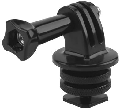 Adaptador de Montaje en Trípode para GoPro, Montaje Ajustable Negro, Adaptador de Trípode y Zapata Fría Cámaras para Acción Hero 13/12/11/10/9/8/7/6/5/4/3