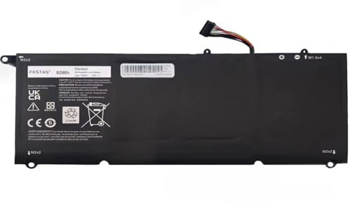 PW23Y RNP72 TP1GT Batterie Compatible avec Dell XPS 13 9360 XPS 13-9360-D1605G 13-9360-D1605T 13-9360-D1609 13-9360-D1609G 13-9360-D1705G 13-9360-D1505G 13-9360-D1805T Ordinateur PC Portable