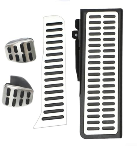 Auto Pedalabdeckungen Set, Edelstahl Gaspedal Bremse Rest Fußstütze Fußstütze für Touran Für Tiguan Für Golf 5 6 Octavia Für Scirocco Innenraum Zubehör