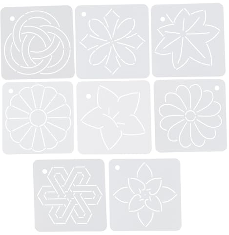 GARIOUANS 8stücke Patchworkschablone Blume Linie Quilten Schablone Kit Nähen Vorlage Diy Handwerk Zubehör Aus Kunststoff Für Stoffprojekte Und Malereien