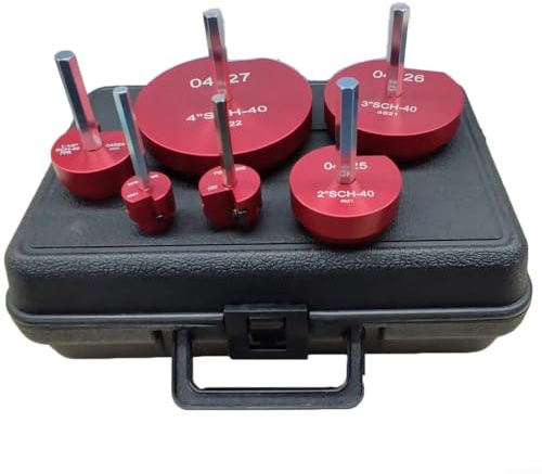 PPR Reibahlen-Set, 6 Stück PPR PVC Fitting Saver Kit 3/8 Sechskantschaft für 1/2 Zoll Bohrer, Hartmetall für 0,75 bis 4 Zoll Rohre
