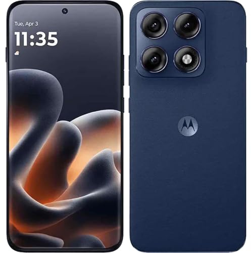 Motorola Edge 70 Pro Smartphone (Display 6,67 Super HD, Fotocamera 50MP con Moto-KI, 8/256GB, 6500mAh, Android 16) Pantone Titan