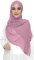 Lina & Lily Damen Hijab Kopftuch Schal mit Glitzer aus Premium Chiffon (Dusty Pink)