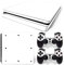 Mcbazel Pattern Stickers Autocollants de Peau de Vinyle pour PS4 Slim (Blanc)