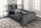 ABAKUHAUS Dunkelgrau Tagesdecke Set, Weltkarte an der Wall, Set mit Kissenbezügen Waschbar, für Einzelbetten 170 x 220 cm, Schwarz Grau