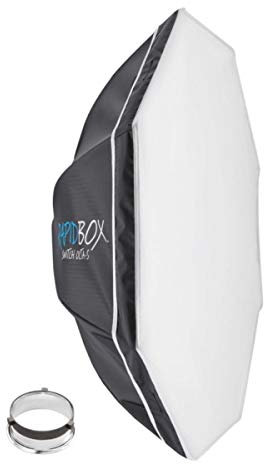 Westcott Rapid Box Switch Octa-S mit FJ400/Bowens-Einsatz – tragbares Fotostudio und On-Location Octabox Softbox Bundle