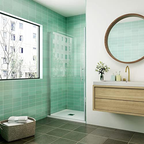 Mamparas de Ducha Puerta Abatible Completa 6mm Antical 100x195cm