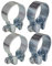 4St. Auspuffschelle 38/42/44/46/50/52/53/54/59/60/64/69 Breitbandschelle Schelle Rohrschelle (4St. Ø 50,5 mm)