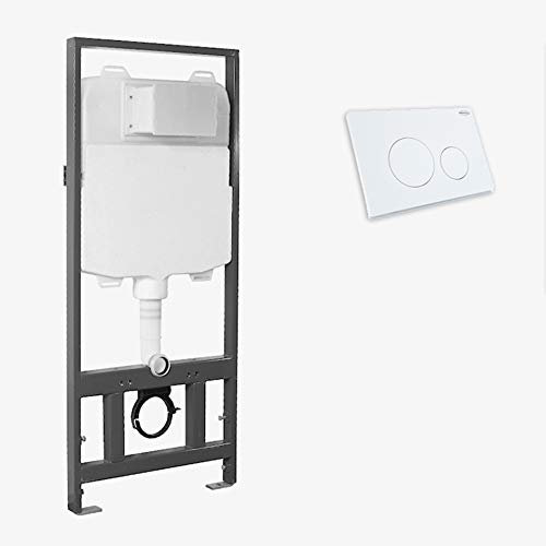 MEWATEC Vorwandelement SlimFix mit Betätigungsplatte weiß - rund (SF110)