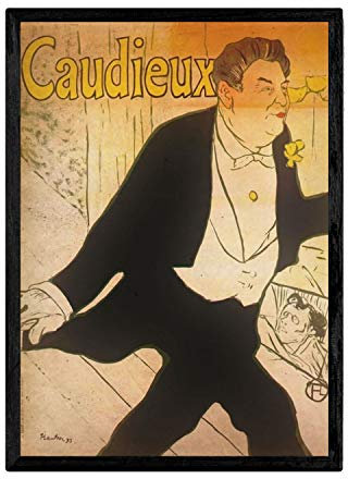 Nacnic Vintage Poster Caudieux. Blätter für Interieur mit klassischen und antiken Werbebildern zu dekorieren. Gemälde Retro-Dekor. A3