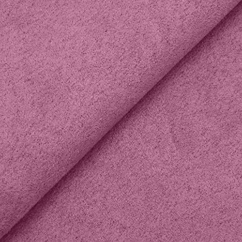 DESHOME Alessia 5 metri - Tessuto al metro scamosciato in Microfibra Idrorepellente Stoffa per tappezzeria divani, cuscini, complementi d'arredo (Lilla)