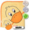 Baby Kapuzenhandtuch Set mit Waschlappen | Baby Handtuch 80 x 80 cm Kapuzenbadetuch | personalisiert | Baby Badetuch Bestickt mit Namen | Baby Erstausstattung | Jungen Mädchen (gelbe Ente)
