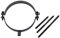 Fumio Ofenrohrhalter Rohrhalter Rohrschelle Halter Ofenrohr Schwarz (250 mm)