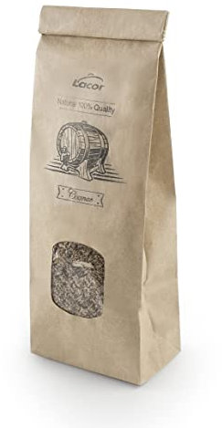 Lacor - 69560 - Fumoir d'aliments, Serri pour fumer, bois de chêne, 100% naturel, Saveur à Cognac : Apporte un goût doux et aromatique, 100 g