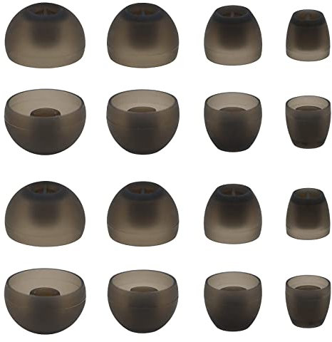 LALASTYLE Ear Adapters Compatible with Sennheiser Momentum HD1 in-Ear Earbud, XS/S/M/L 4 Sizes 8 Pair Soft Silicone Replacement Ear Tip Ear Adapters, Fit for Sennheiser Earphone Momentum