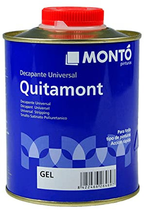 Montó Decapante Biodegradable, No Tóxico. Elimina Pinturas y Barnices. Quitamont Gel Incoloro Transparente. (375ml)