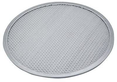 DAZZLEEX Pantalla de pizza de 12 pulgadas de aluminio para pizza, bandeja de pizza de piedra antiadherente de malla de aluminio para pizza, bandeja de hornear para pasta