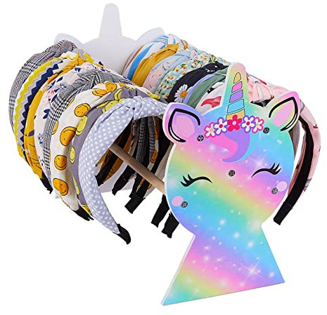 Beinou Haarreifen Ständer Haarbänder Halter Einhorn Hölzern Stirnbänder Aufbewahrung Haarband Ausstellungsstand Headband Holder Organizer