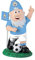 FOCO Officially Licensed Manchester City FC Corner Football Garden Gnome