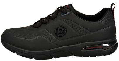 bugatti Herren Low-Top Sneaker, Männer Halbschuhe,schnürer,straßenschuhe,Strassenschuhe,Sportschuhe,Freizeitschuhe,schwarz (1000),43 EU / 8.5 UK