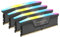 Corsair VENGEANCE RGB DDR5 64GB (4x16GB) DDR5 5600MHz CL36 AMD EXPO Intel XMP iCUE Kompatibler Computerspeicher - Grau (CMH64GX5M4B5600Z36)