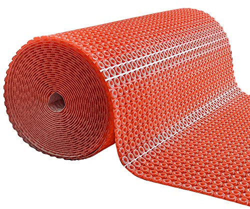 Decoupling Anti-Crack Matting – Waterproof Membrane Matting Underlay for Loose Cable Heating. Size 1m x 100m Roll – Quick, Easy to Install & Tile on Floors