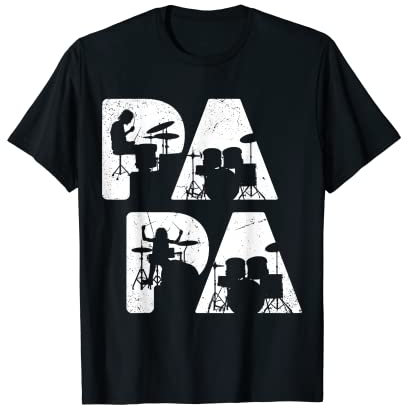 Schlagzeuger Papa Schlagzeug Drummer Vater nur Cooler Lustig T-Shirt