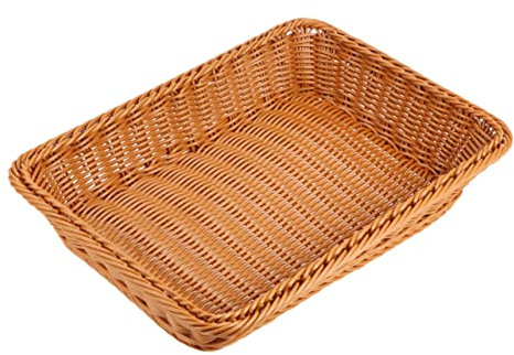 KICHOUSE Cestino Portapane Woven Plastica Contenitore Per Snack e Stoccaggio Tonalità Per Casa e Supermercato