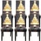 YISUN Stretch Stuhlhussen 6er Set Universal Stuhlhussen Weihnachten Abnehmbarer Waschbarer Stuhlbezüge, Stuhlhussen für Hotel Zeremonie Bankett Küche Haus Hochzeit Party (Matt Grau)