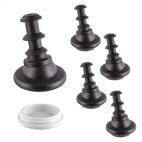 Wagner QuickClick® Stuhlgleiter Filzgleiter 4er-Set Gelenkgleiter zum Einstecken in Rundrohre - Hyper Gleiter Ø 25 mm - innen Ø 12 mm/außen Ø 16 mm für Vitra Stühle DSX DAX - Made in DE - 16781100