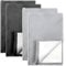 Silver Polishing Cloth Jewellery, 4 Pcs Reusable Silver Jewellery Cleaner Cloths Double Sided Jewelry Cleaning Polishing Wipe Cloth for Gold Pearl