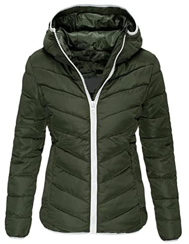 Piumino Donna 100 Grammi Elegante Trapuntata Antivento Imbottito Giacca Curvy Caldo Leggero Firmato Piumino Invernale Comodo Manica Lunga Gilet Casual Impermeabile Cerniera Cappotto
