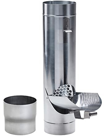 Fallrohrklappe Zink mit Sieb DN 80 inkl. Adapter Regenwasserklappe Regenrohrklappe zum Befüllen von Regentonnen, Regenfässer und kleineren Regenwassertanks.