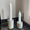 YFGOODS - 2 Kerzenständer für Stabkerzen und Teelichter aus Beton. Tischdekoration im zeitlosen skandinavischen Stil.