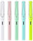 5PCS Jinhao 619 Resin Fountain Pen Set, Fine Nib Smooth Writing Pen with Ink Converter (Macaron Color)